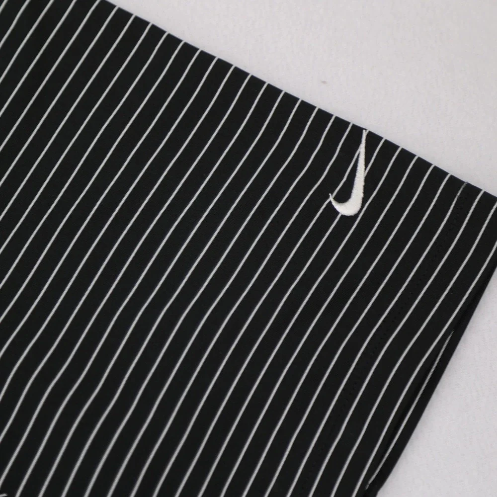 Nike Golf Tour Performance Dri-FIT Mens XL‎ Black White Striped Polo Shirt